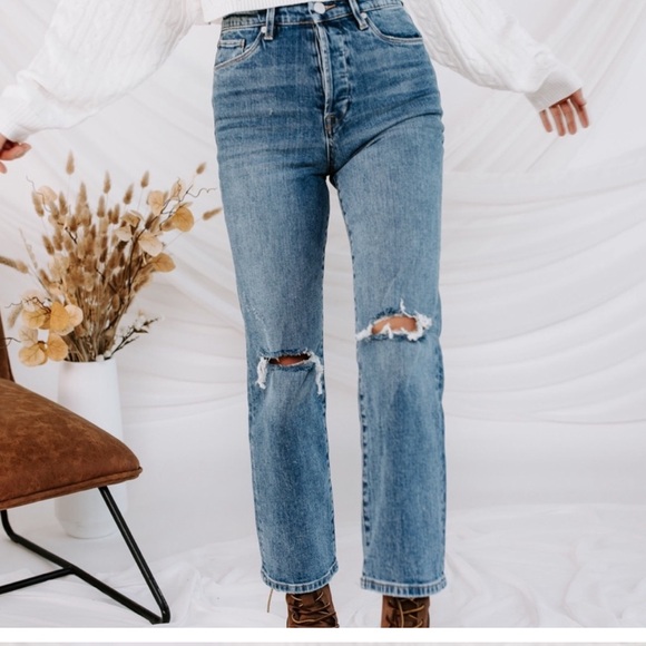 Blank NYC The Baxter, Ribcage Straight Leg, NWT whirl wind pants - Picture 2 of 12